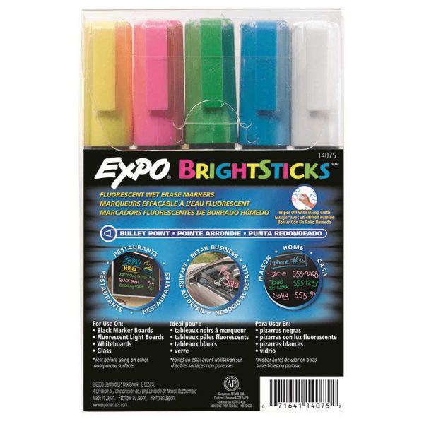 SANFORD L.P. EXPO BRIGHT STICKS 5 SET SAN14075