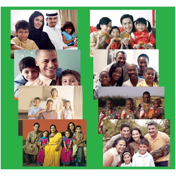 MOJO EDUCATION FAMILIES AROUND THE WORLD 8 SET POSTERS MJ-500616