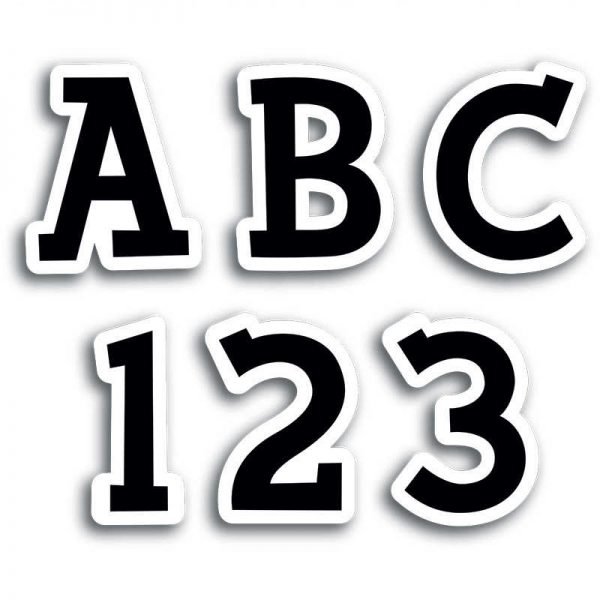 CREATIVE TEACHING PRESS FANCY BLACK 1IN LETTER STICKERS UPPER CASE ONLY CTP4392