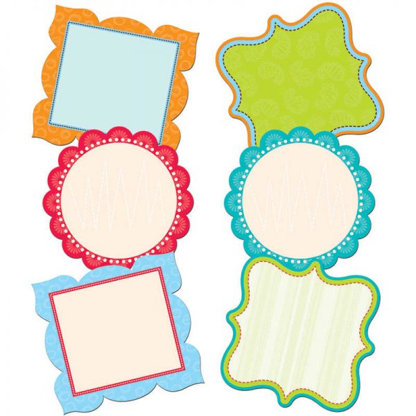 CREATIVE TEACHING PRESS FANCY CARDS DOTS ON TURQUOISE 6IN DESIGNER CUT OUTS CTP3883