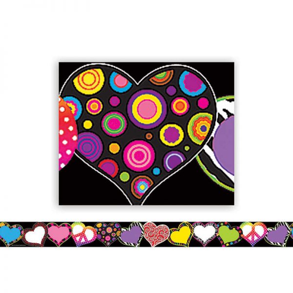 TEACHER CREATED RESOURCES FANCY HEARTS BORDER TRIM TCR5255
