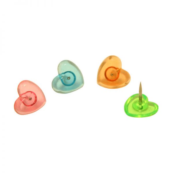 BAUMGARTENS INC FANCY PUSH PINS HEARTS BAUM29820