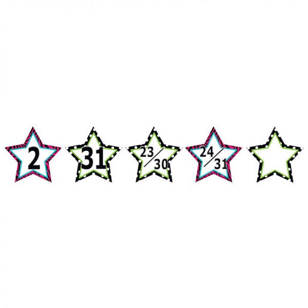 TEACHER CREATED RESOURCES FANCY STARS CALENDAR DAYS TCR5217