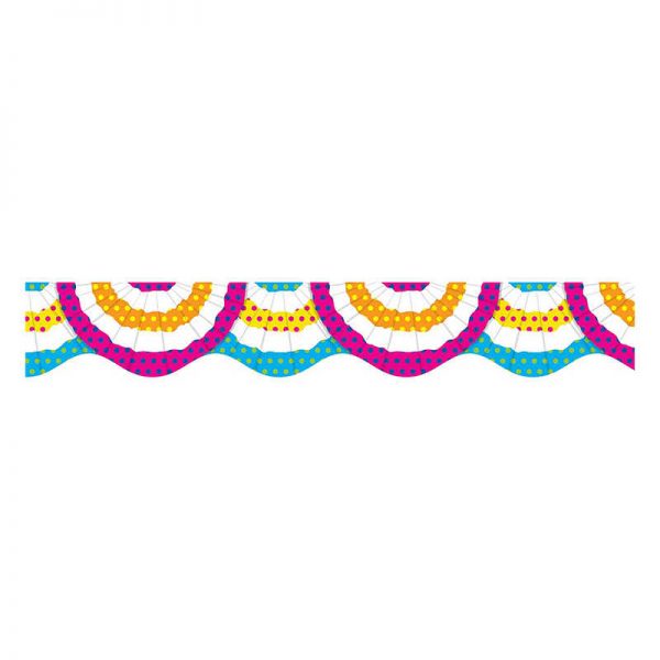 SCHOLASTIC TEACHING RESOURCES FESTIVE BUNTING SCALLOPED TRIMMER SC-581950