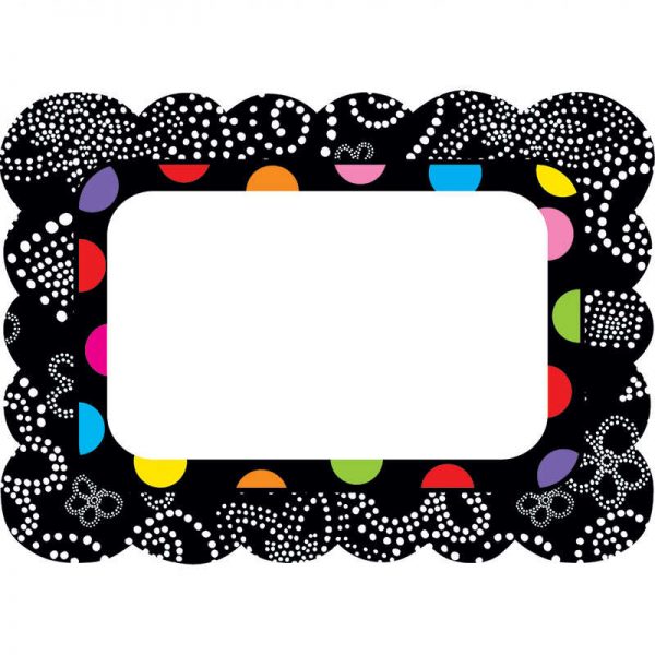 CREATIVE TEACHING PRESS FESTIVE DOTS NAME TAGS CTP0965