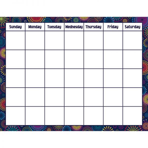 TEACHER CREATED RESOURCES FIREWORKS CALENDAR CHART TCR7789