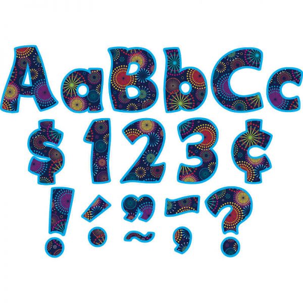 TEACHER CREATED RESOURCES FIREWORKS FUNTASTIC 4 IN LETTERS COMBO PACK TCR5449