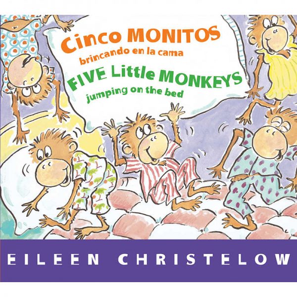 HOUGHTON MIFFLIN FIVE LITTLE MONKEYS JUMPING ON THE BED CINCO MONITOS BRINCANDO EN LA HO-9780544089006