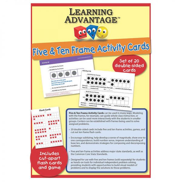 LEARNING ADVANTAGE FIVE & TEN FRAME ACTIVITY CARDS CTU7407