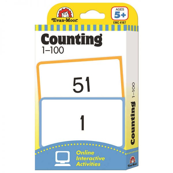 EVAN-MOOR FLASHCARD SET COUNTING 1-100 EMC4167