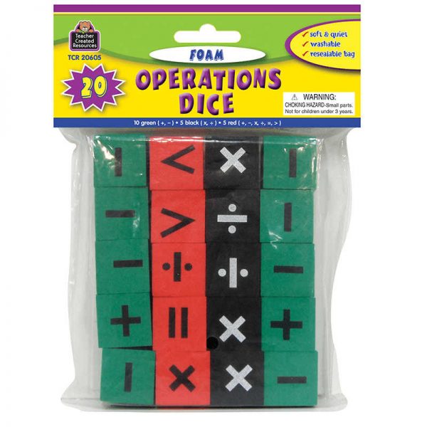 TEACHER CREATED RESOURCES FOAM OPERATIONS DICE TCR20605
