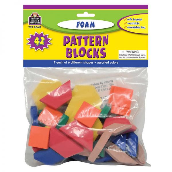 TEACHER CREATED RESOURCES FOAM PATTERN BLOCKS TCR20612