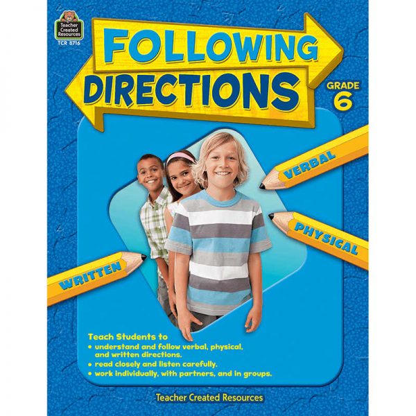 TEACHER CREATED RESOURCES FOLLOWING DIRECTIONS GRADE 6 TCR8716