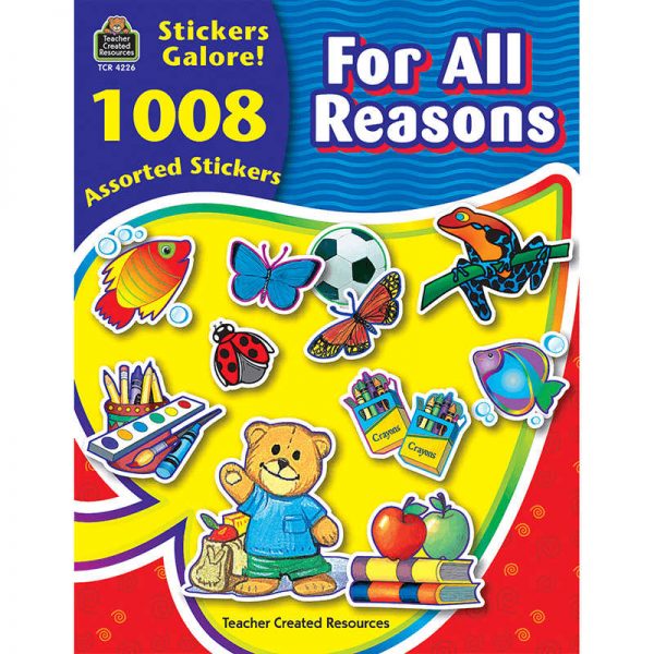 TEACHER CREATED RESOURCES FOR ALL REASONS STICKER BOOK 1008PK TCR4226