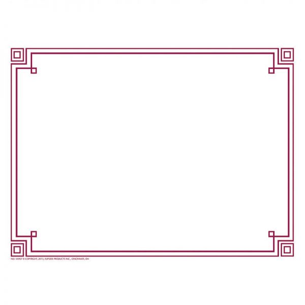 FLIPSIDE FOUR SQUARE BORDER PAPER PLUM H-VA907