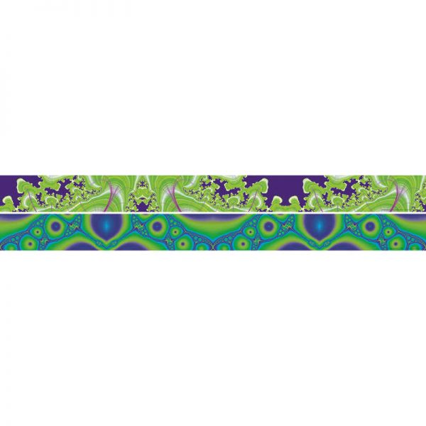 BARKER CREEK FRACTALS- NLAND WATERWAYS DOUBLE SIDED BORDER LAS961B