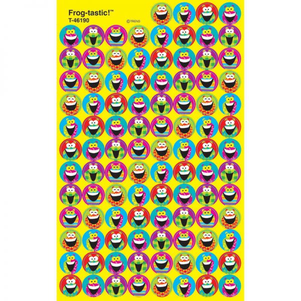 TREND ENTERPRISES INC. FROG TASTIC SUPERSPOTS STICKERS T-46190