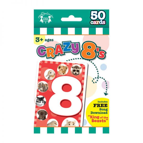 TWIN SISTER PRODUCTIONS GAME FLASH CARDS CRAZY 8 S TWIN9558