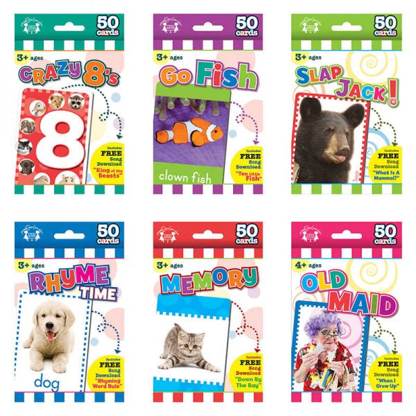 TWIN SISTER PRODUCTIONS GAME FLASH CARDS SET OF ALL 6 TWIN388