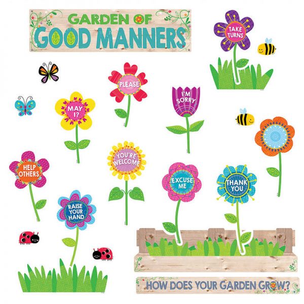 CREATIVE TEACHING PRESS GARDEN OF GOOD MANNERS MINI BB SET CTP6949