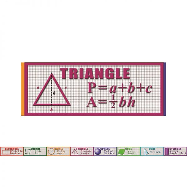 MCDONALD PUBLISHING GEOMETRY FORMULAS BRAINY BORDER MC-Y1505