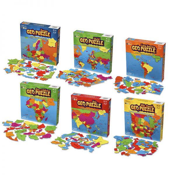 GEOTOYS GEOPUZZLE SET OF 6 GEO110