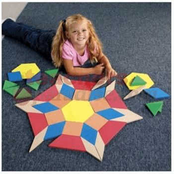 LEARNING RESOURCES Giant Soft Foam Floor Pattern Blocks STP20366 ...