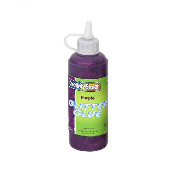 CHENILLE KRAFT COMPANY GLITTER GLUE PURPLE 4 OZ CK-8537