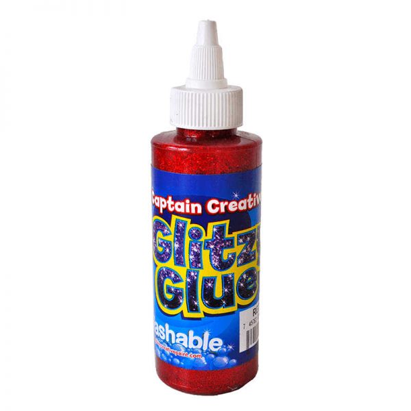CAPTAIN CREATIVE GLITZY GLUE RED 4 OZ BY CAPTAIN CREATIVE CCR2440