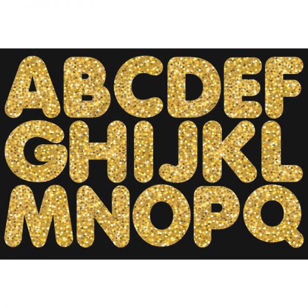ASHLEY PRODUCTIONS GOLD SPARKLE 1-3/4IN MAGNETIC LETTERS ASH17504