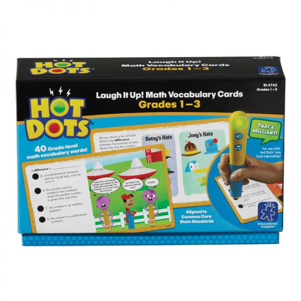 EDUCATIONAL INSIGHTS GRADE 1-3 HOT DOTS LAUGH IT UP MATH VOCABULARY EI-2742