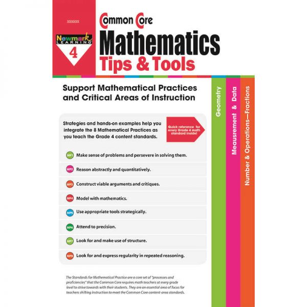 NEWMARK LEARNING GRADE 4 COMMON CORE MATHEMATICS TIPS & TOOLS NL-2386