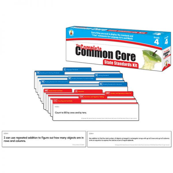 CARSON DELLOSA GRADE 4 THE COMPLETE COMMON CORE STATE STANDARDS KIT CD-158172