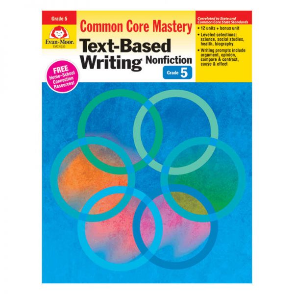 EVAN-MOOR GRADE 5 TEXT BASED WRITING LESSONS FOR COMMON CORE MASTERY EMC6035