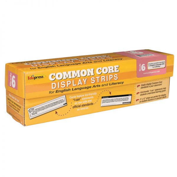 TEACHER CREATED RESOURCES GRADE 6 COMMON CORE DISPLAY STRIPS ELA AND LITERACY EP-3650