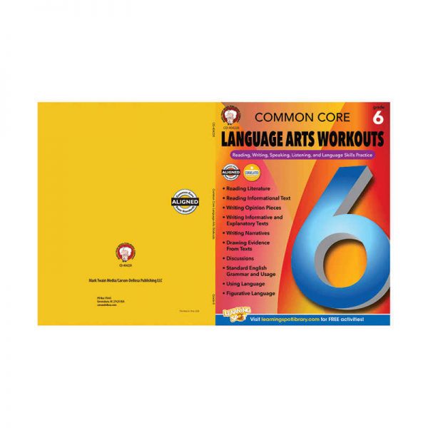 CARSON DELLOSA GRADE 6 COMMON CORE LANGUAGE ARTS WORKOUTS CD-404226