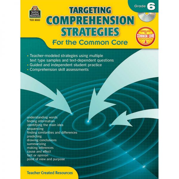 TEACHER CREATED RESOURCES GRADE 6 TARGETING COMPREHENSION STRATEGIES FOR THE COMMON CORE TCR8053