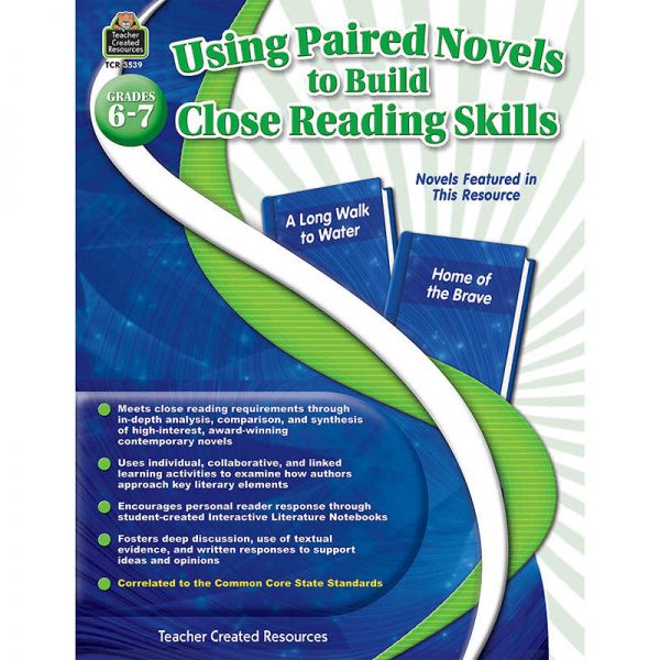 TEACHER CREATED RESOURCES GRADE 6-7 USING PAIRED NOVELS TO BUILD CLOSE READING SKILLS TCR3539