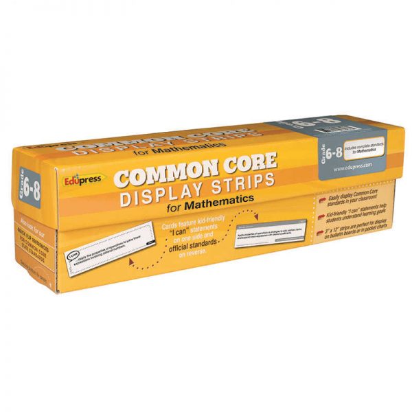 TEACHER CREATED RESOURCES GRADE 6-8 COMMON CORE DISPLAY MATH STRIPS EP-3653