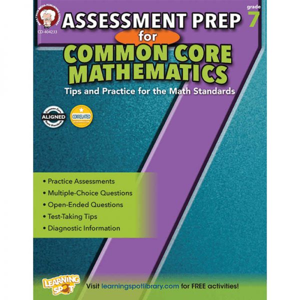 CARSON DELLOSA GRADE 7 ASSESSMENT PREP FOR COMMON CORE MATHEMATICS CD-404233