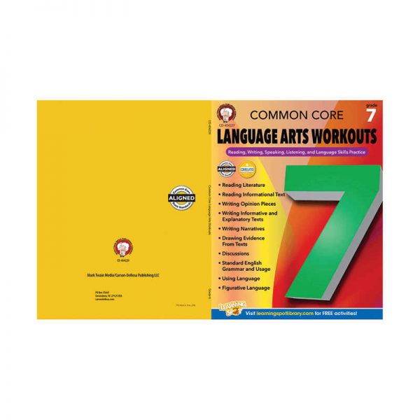 CARSON DELLOSA GRADE 7 COMMON CORE LANGUAGE ARTS WORKOUTS CD-404227