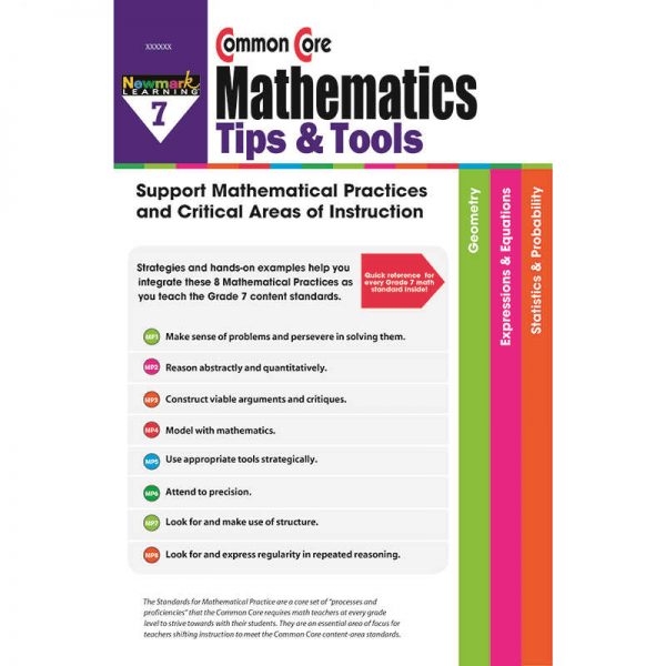 NEWMARK LEARNING GRADE 7 COMMON CORE MATHEMATICS TIPS & TOOLS NL-2389