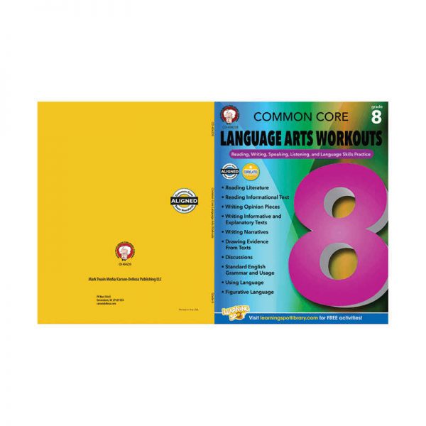 CARSON DELLOSA GRADE 8 COMMON CORE LANGUAGE ARTS WORKOUTS CD-404228