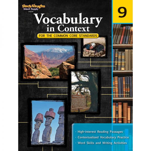 HOUGHTON MIFFLIN HARCOURT GRADE 9 VOCABULARY IN CONTEXT FOR THE COMMON CORE STANDARDS SV-9780547625829