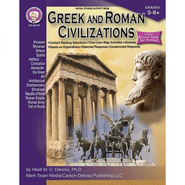 CARSON DELLOSA GREEK AND ROMAN CIVILIZATIONS CD-404161
