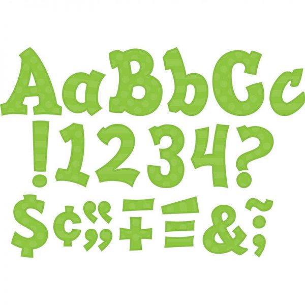 TEACHER CREATED RESOURCES GREEN 5IN SASSY FONT TCR75265