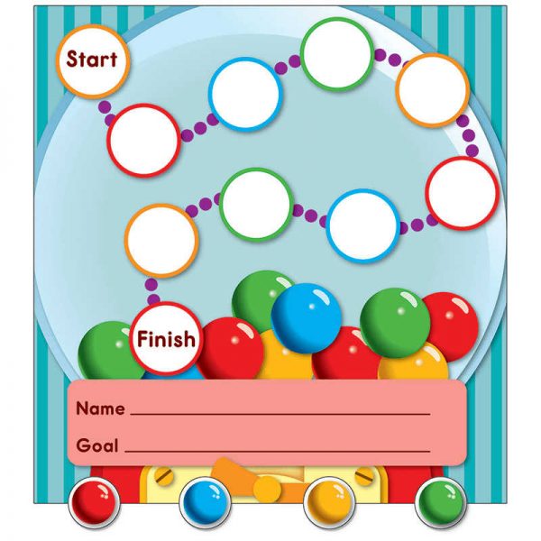 CARSON DELLOSA GUM BALL MACHINE MINI INCENTIVE CHARTS KE-848000