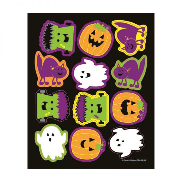 CARSON DELLOSA HALLOWEEN SHAPE STICKERS CD-168189