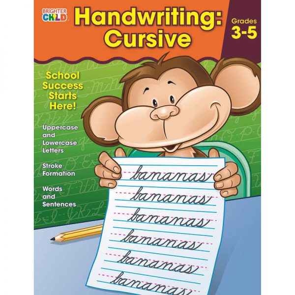 CARSON DELLOSA HANDWRITING CURSIVE GRADE 2 AND UP CD-704873