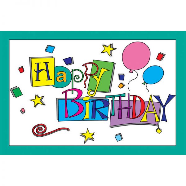TEACHER CREATED RESOURCES HAPPY BIRTHDAY 30PK POSTCARDS 4X6 TCR1201